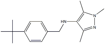 N-[(4-tert-butylphenyl)methyl]-1,3,5-trimethyl-1H-pyrazol-4-amine Struktur