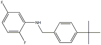 N-[(4-tert-butylphenyl)methyl]-2,5-difluoroaniline Struktur