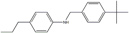 N-[(4-tert-butylphenyl)methyl]-4-propylaniline Struktur