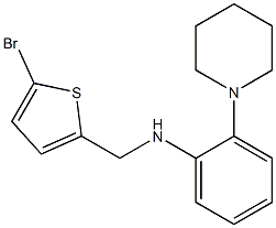 N-[(5-bromothiophen-2-yl)methyl]-2-(piperidin-1-yl)aniline Struktur