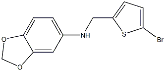 N-[(5-bromothiophen-2-yl)methyl]-2H-1,3-benzodioxol-5-amine Struktur