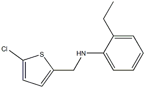 N-[(5-chlorothiophen-2-yl)methyl]-2-ethylaniline Struktur