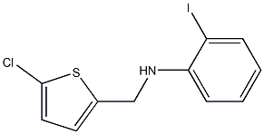 N-[(5-chlorothiophen-2-yl)methyl]-2-iodoaniline Struktur