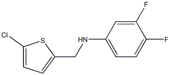 N-[(5-chlorothiophen-2-yl)methyl]-3,4-difluoroaniline Struktur