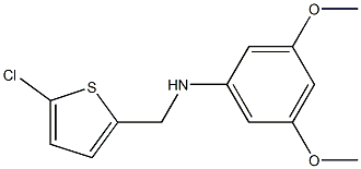 N-[(5-chlorothiophen-2-yl)methyl]-3,5-dimethoxyaniline Struktur