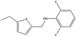 N-[(5-ethylthiophen-2-yl)methyl]-2,6-difluoroaniline Struktur