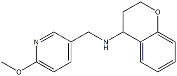 N-[(6-methoxypyridin-3-yl)methyl]-3,4-dihydro-2H-1-benzopyran-4-amine Struktur