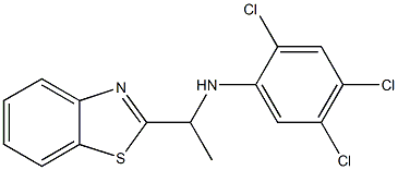 N-[1-(1,3-benzothiazol-2-yl)ethyl]-2,4,5-trichloroaniline Struktur