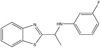 N-[1-(1,3-benzothiazol-2-yl)ethyl]-3-fluoroaniline Struktur