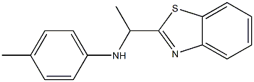 N-[1-(1,3-benzothiazol-2-yl)ethyl]-4-methylaniline Struktur