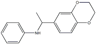 N-[1-(2,3-dihydro-1,4-benzodioxin-6-yl)ethyl]aniline Struktur