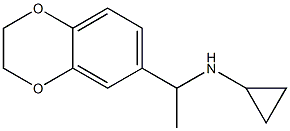 N-[1-(2,3-dihydro-1,4-benzodioxin-6-yl)ethyl]cyclopropanamine Struktur