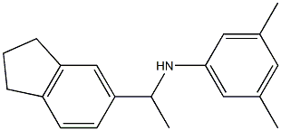 N-[1-(2,3-dihydro-1H-inden-5-yl)ethyl]-3,5-dimethylaniline Struktur