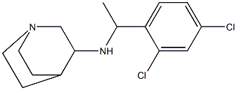 N-[1-(2,4-dichlorophenyl)ethyl]-1-azabicyclo[2.2.2]octan-3-amine Struktur