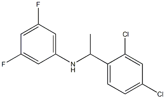 N-[1-(2,4-dichlorophenyl)ethyl]-3,5-difluoroaniline Struktur