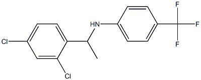 N-[1-(2,4-dichlorophenyl)ethyl]-4-(trifluoromethyl)aniline Struktur