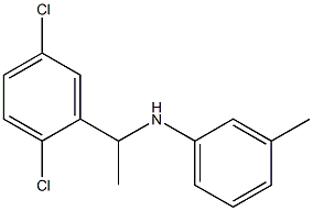 N-[1-(2,5-dichlorophenyl)ethyl]-3-methylaniline Struktur