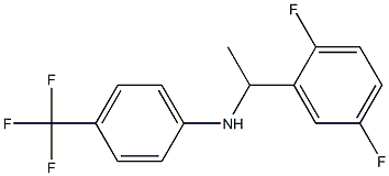 N-[1-(2,5-difluorophenyl)ethyl]-4-(trifluoromethyl)aniline Struktur