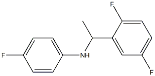 N-[1-(2,5-difluorophenyl)ethyl]-4-fluoroaniline Struktur