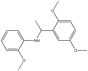 N-[1-(2,5-dimethoxyphenyl)ethyl]-2-methoxyaniline Struktur