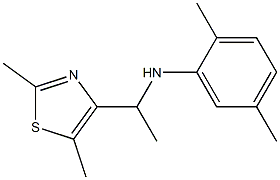 N-[1-(2,5-dimethyl-1,3-thiazol-4-yl)ethyl]-2,5-dimethylaniline Struktur