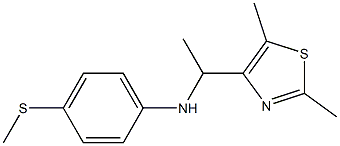 N-[1-(2,5-dimethyl-1,3-thiazol-4-yl)ethyl]-4-(methylsulfanyl)aniline Struktur