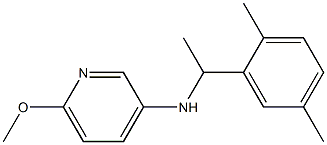 N-[1-(2,5-dimethylphenyl)ethyl]-6-methoxypyridin-3-amine Struktur