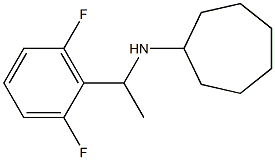 N-[1-(2,6-difluorophenyl)ethyl]cycloheptanamine Struktur