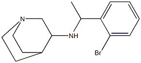 N-[1-(2-bromophenyl)ethyl]-1-azabicyclo[2.2.2]octan-3-amine Struktur