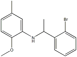 N-[1-(2-bromophenyl)ethyl]-2-methoxy-5-methylaniline Struktur