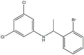 N-[1-(2-bromophenyl)ethyl]-3,5-dichloroaniline Struktur