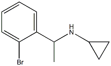 N-[1-(2-bromophenyl)ethyl]-N-cyclopropylamine Struktur