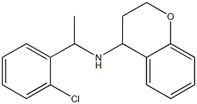 N-[1-(2-chlorophenyl)ethyl]-3,4-dihydro-2H-1-benzopyran-4-amine Struktur