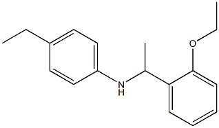 N-[1-(2-ethoxyphenyl)ethyl]-4-ethylaniline Struktur