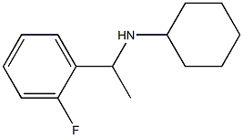 N-[1-(2-fluorophenyl)ethyl]cyclohexanamine Struktur