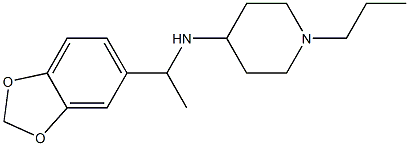 N-[1-(2H-1,3-benzodioxol-5-yl)ethyl]-1-propylpiperidin-4-amine Struktur