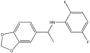 N-[1-(2H-1,3-benzodioxol-5-yl)ethyl]-2,5-difluoroaniline Struktur