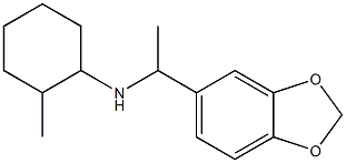 N-[1-(2H-1,3-benzodioxol-5-yl)ethyl]-2-methylcyclohexan-1-amine Struktur