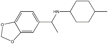 N-[1-(2H-1,3-benzodioxol-5-yl)ethyl]-4-methylcyclohexan-1-amine Struktur