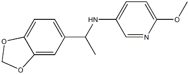 N-[1-(2H-1,3-benzodioxol-5-yl)ethyl]-6-methoxypyridin-3-amine Struktur