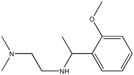 N'-[1-(2-methoxyphenyl)ethyl]-N,N-dimethylethane-1,2-diamine Struktur