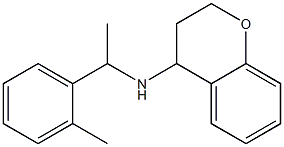 N-[1-(2-methylphenyl)ethyl]-3,4-dihydro-2H-1-benzopyran-4-amine Struktur