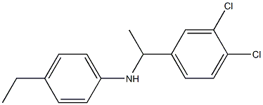 N-[1-(3,4-dichlorophenyl)ethyl]-4-ethylaniline Struktur