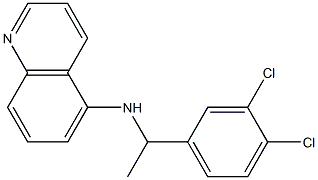 N-[1-(3,4-dichlorophenyl)ethyl]quinolin-5-amine Struktur