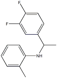 N-[1-(3,4-difluorophenyl)ethyl]-2-methylaniline Struktur