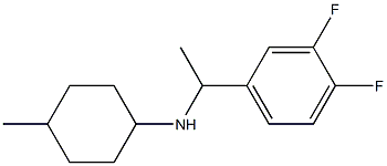 N-[1-(3,4-difluorophenyl)ethyl]-4-methylcyclohexan-1-amine Struktur