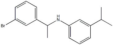 N-[1-(3-bromophenyl)ethyl]-3-(propan-2-yl)aniline Struktur