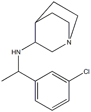 N-[1-(3-chlorophenyl)ethyl]-1-azabicyclo[2.2.2]octan-3-amine Struktur