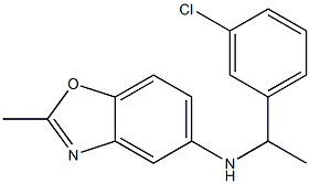 N-[1-(3-chlorophenyl)ethyl]-2-methyl-1,3-benzoxazol-5-amine Struktur