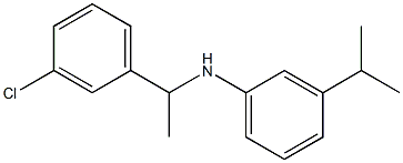 N-[1-(3-chlorophenyl)ethyl]-3-(propan-2-yl)aniline Struktur